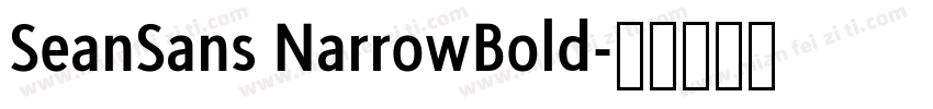 SeanSans NarrowBold字体转换